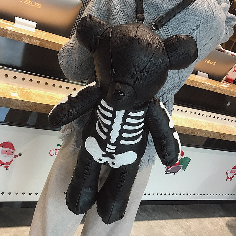 Teddy Bear Backpack, Skeleton Teddy Backpack